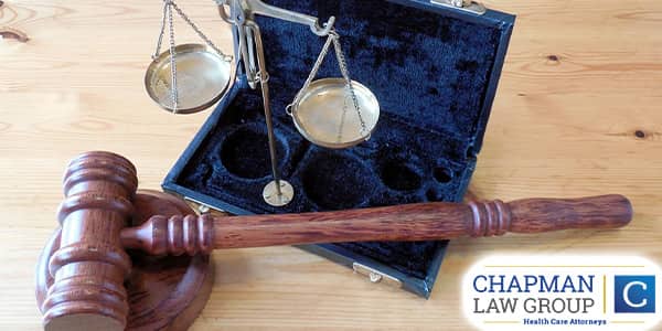 Image of a gavel and a scale.
