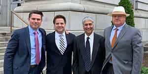 Ronald W. Chapman II with physicians that he represented.
