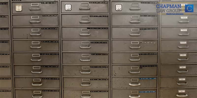 Older Medical Records File Cabinet