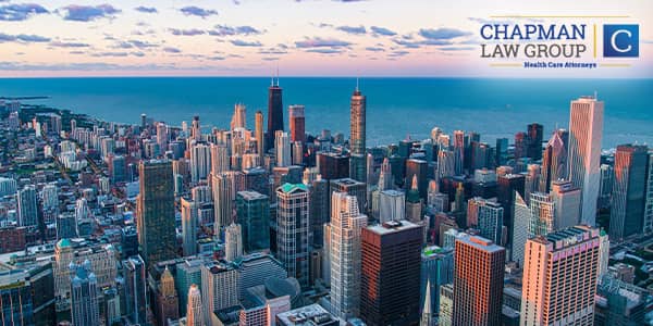 Image of downtown Chicago where Chapman Law Group practices health care fraud defense.